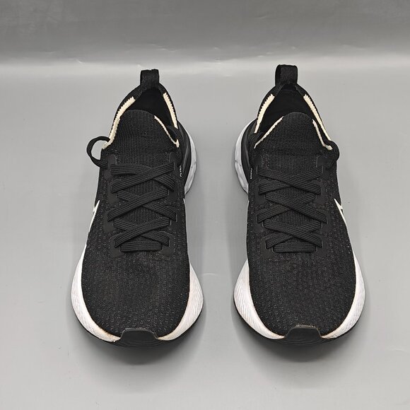 Nike React Infinity Flyknit Shoes Women's 7 Black White Running Sneaker - Picture 3 of 11